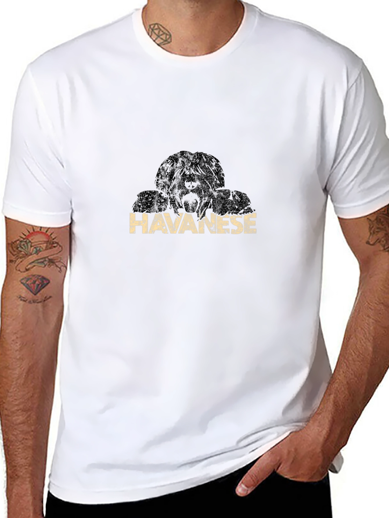 Havanese Dog Breed Black T-Shirt