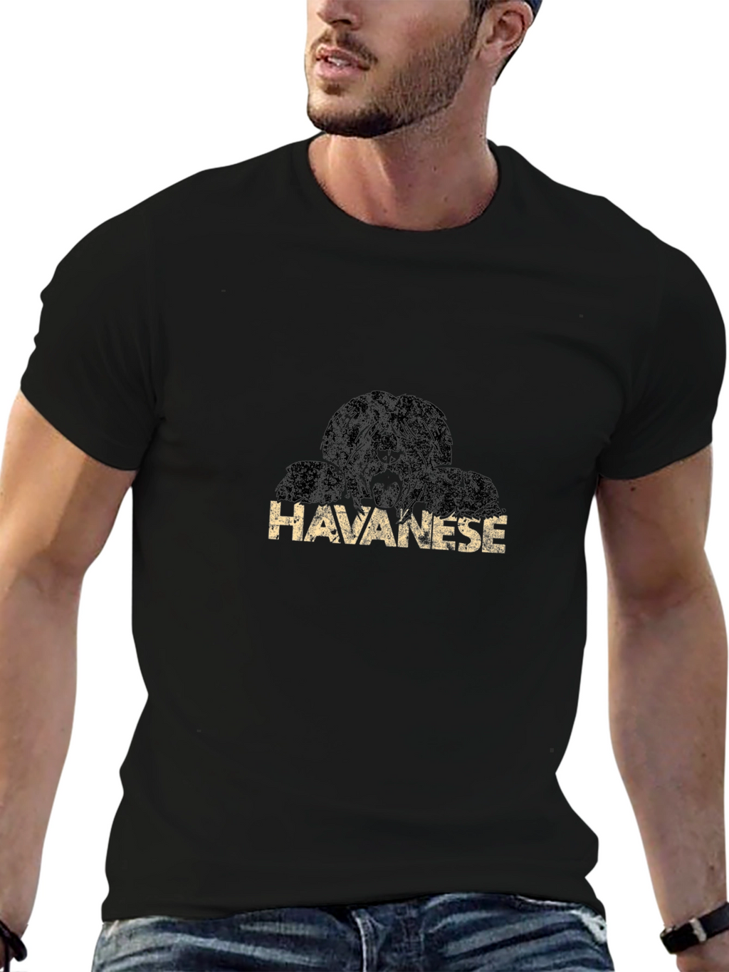 Havanese Dog Breed Black T-Shirt