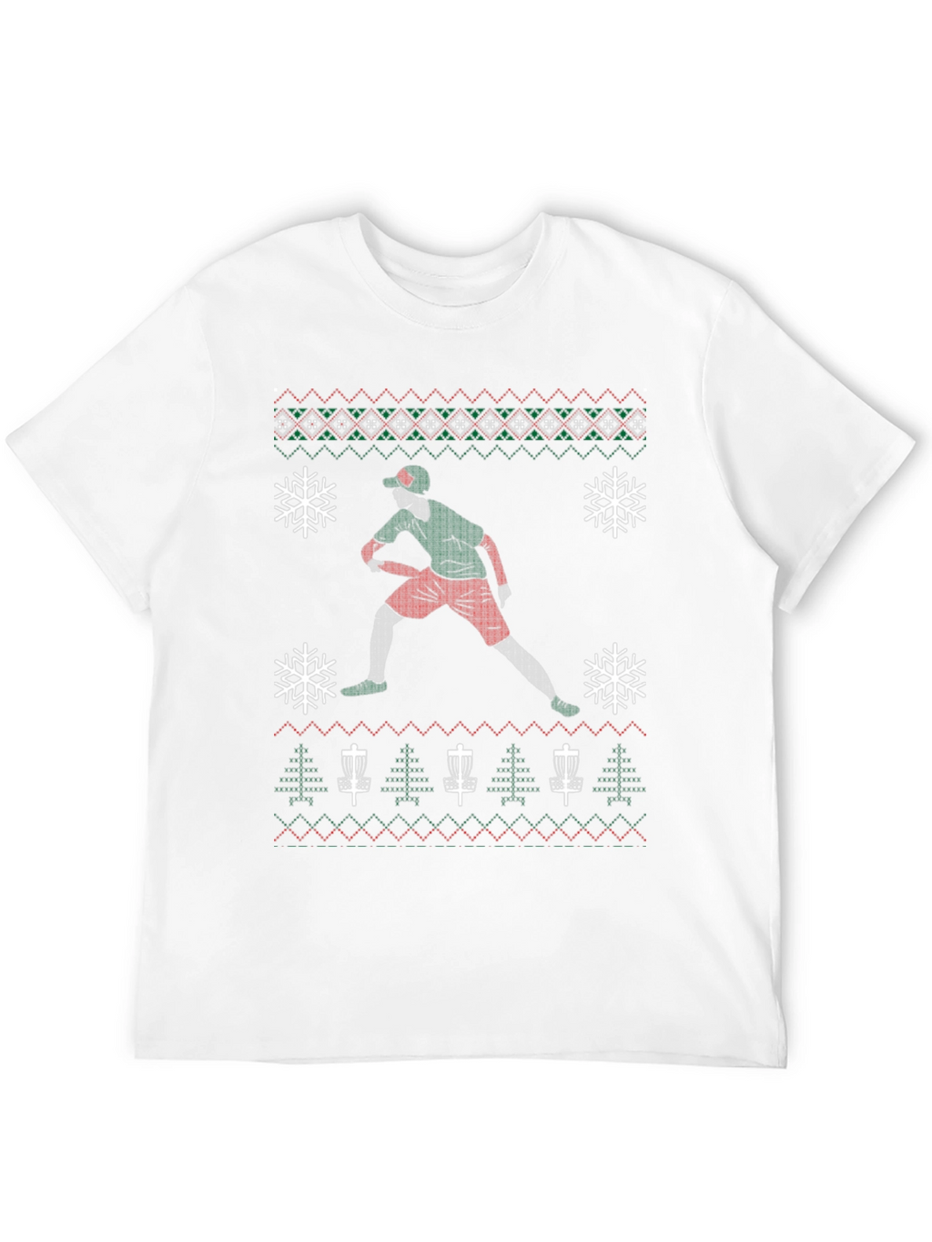 Disc Golf Ugly Christmas Sweater T-Shirt