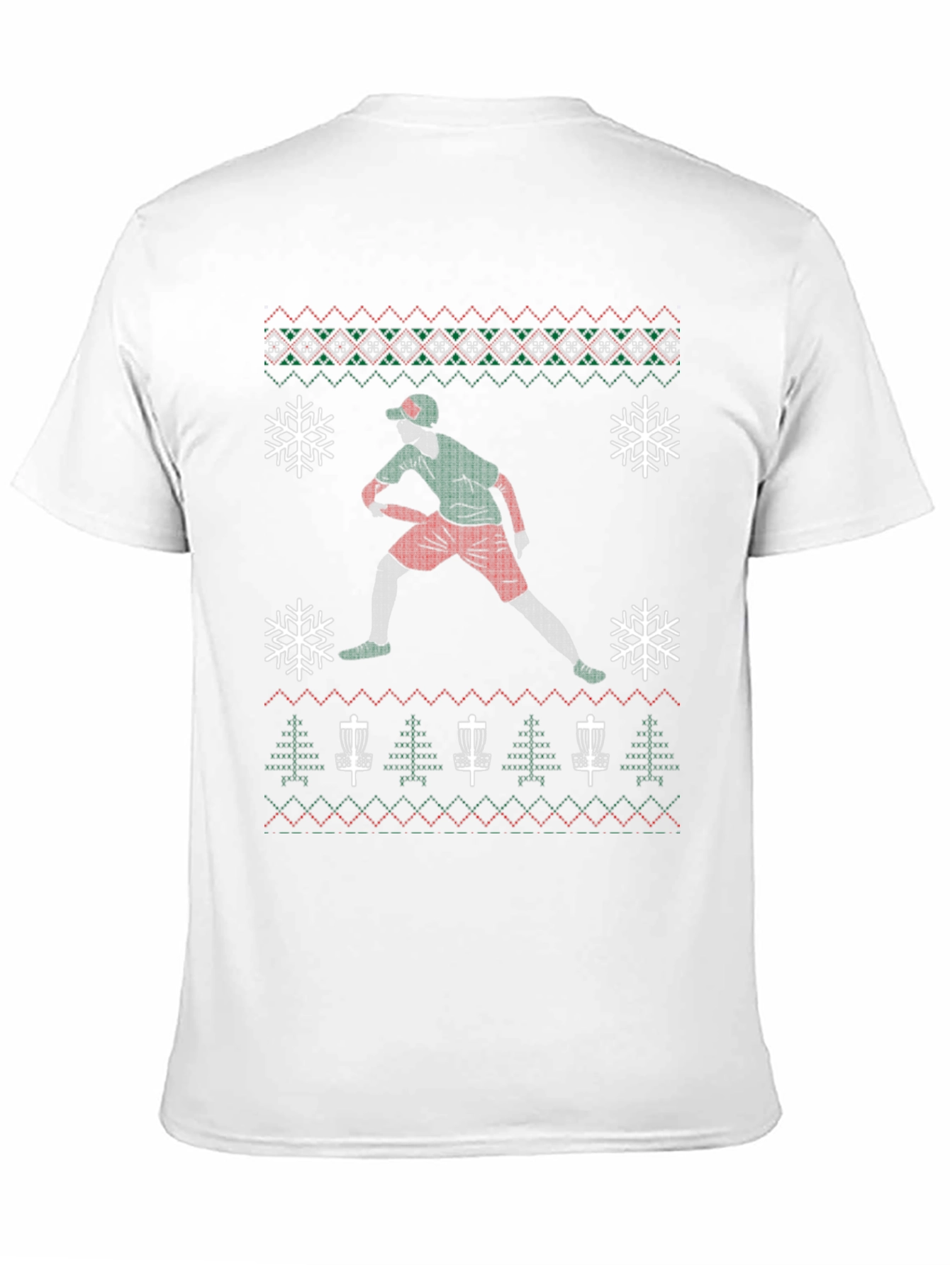 Disc Golf Ugly Christmas Sweater T-Shirt