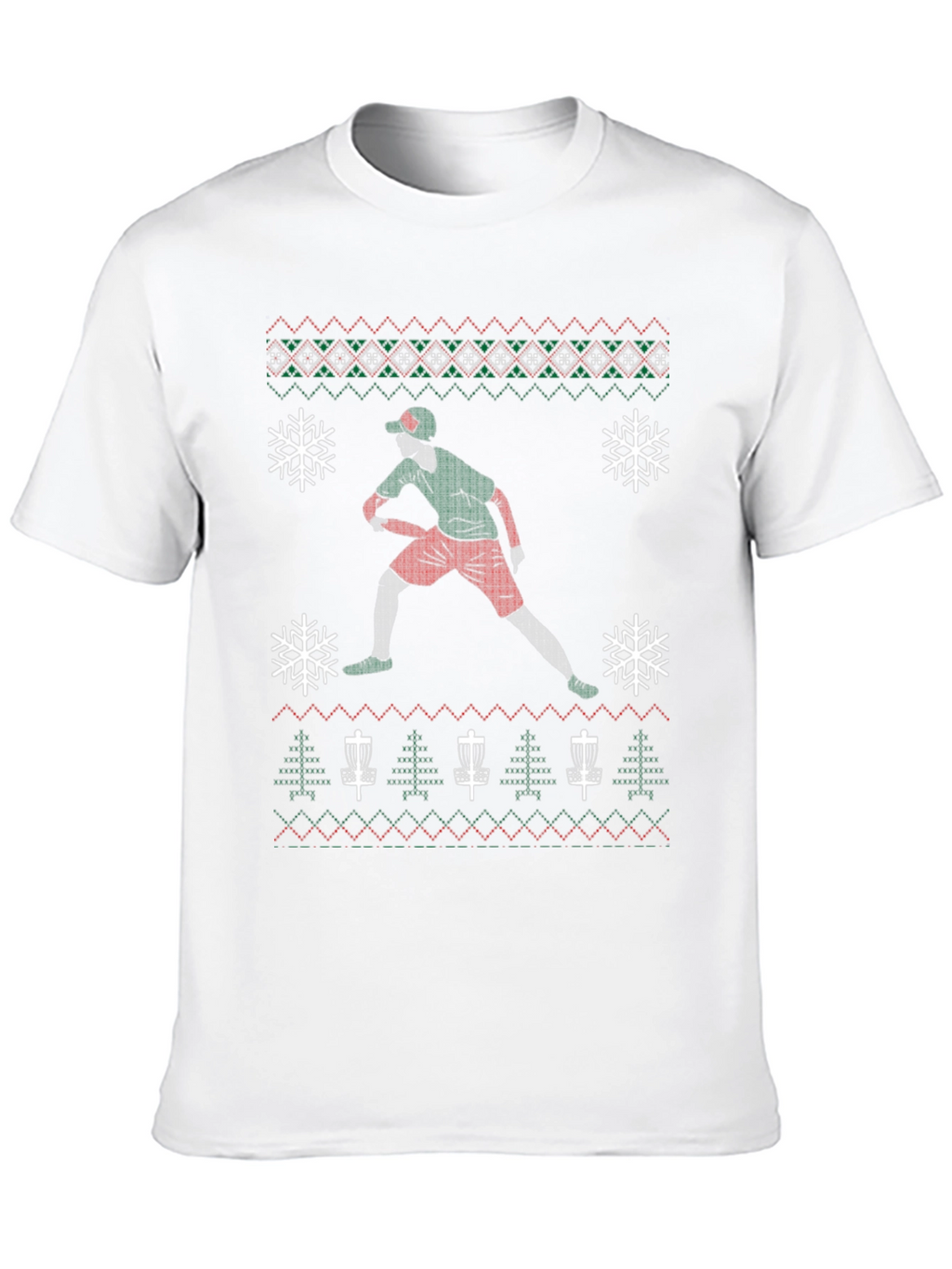 Disc Golf Ugly Christmas Sweater T-Shirt