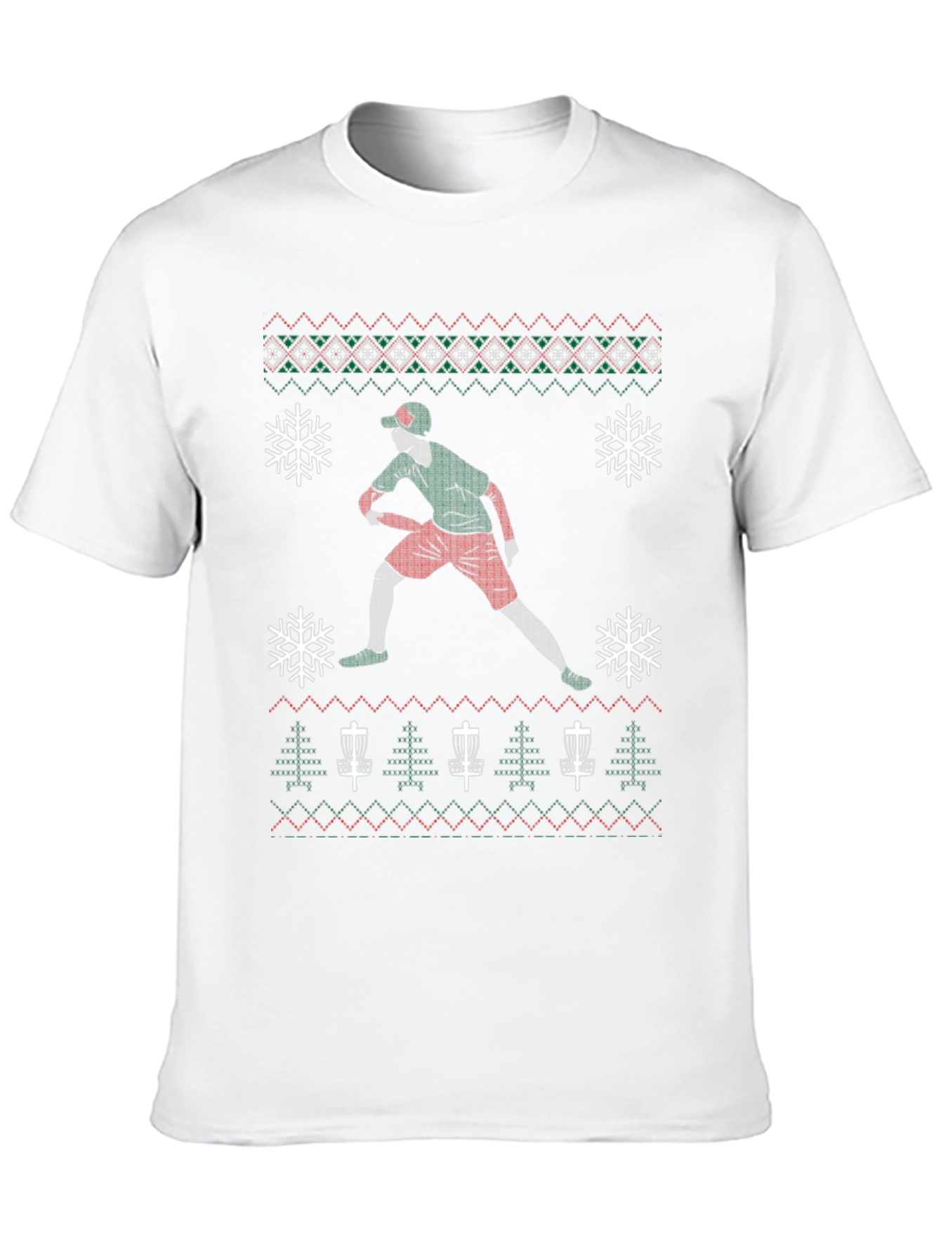 Disc Golf Ugly Christmas Sweater T-Shirt