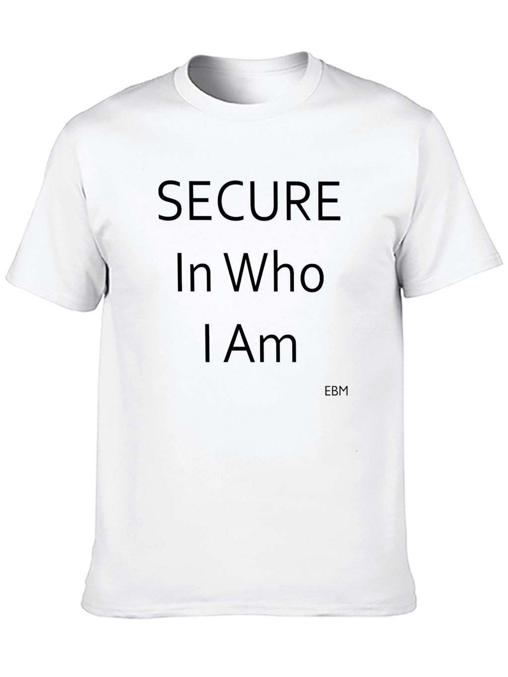 Secure in Who I Am Black Graphic T-Shirt
