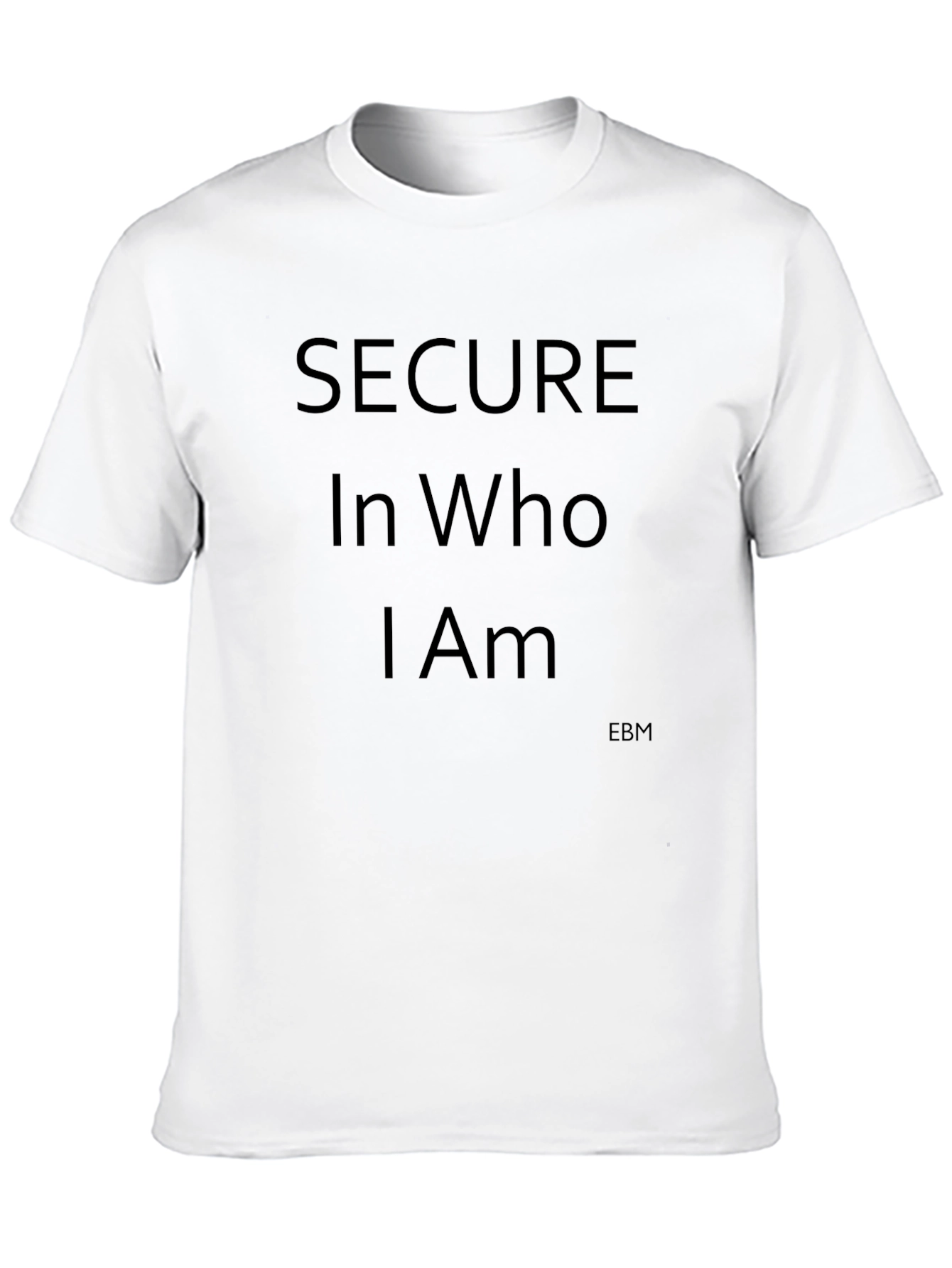 Secure in Who I Am Black Graphic T-Shirt