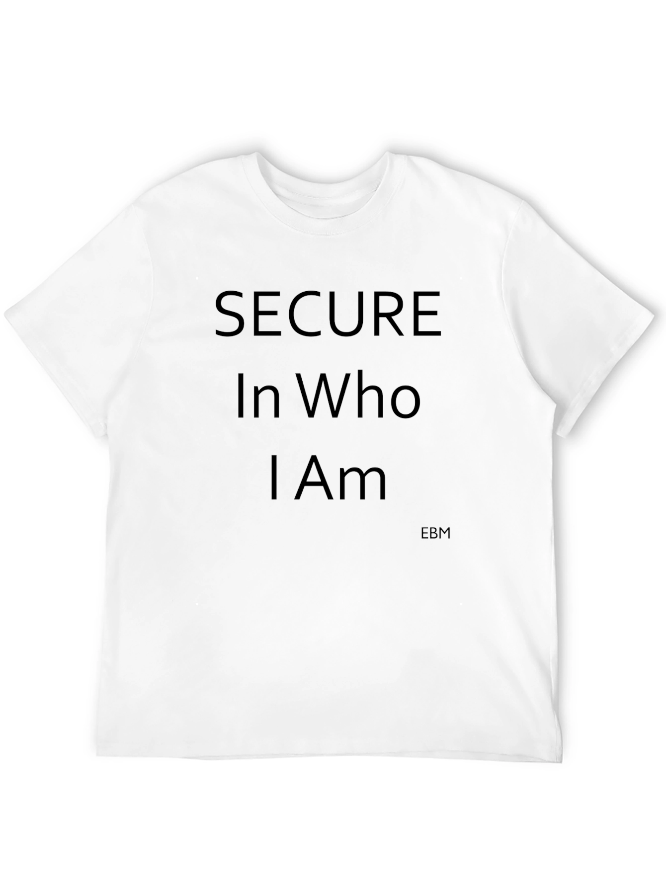 Secure in Who I Am Black Graphic T-Shirt