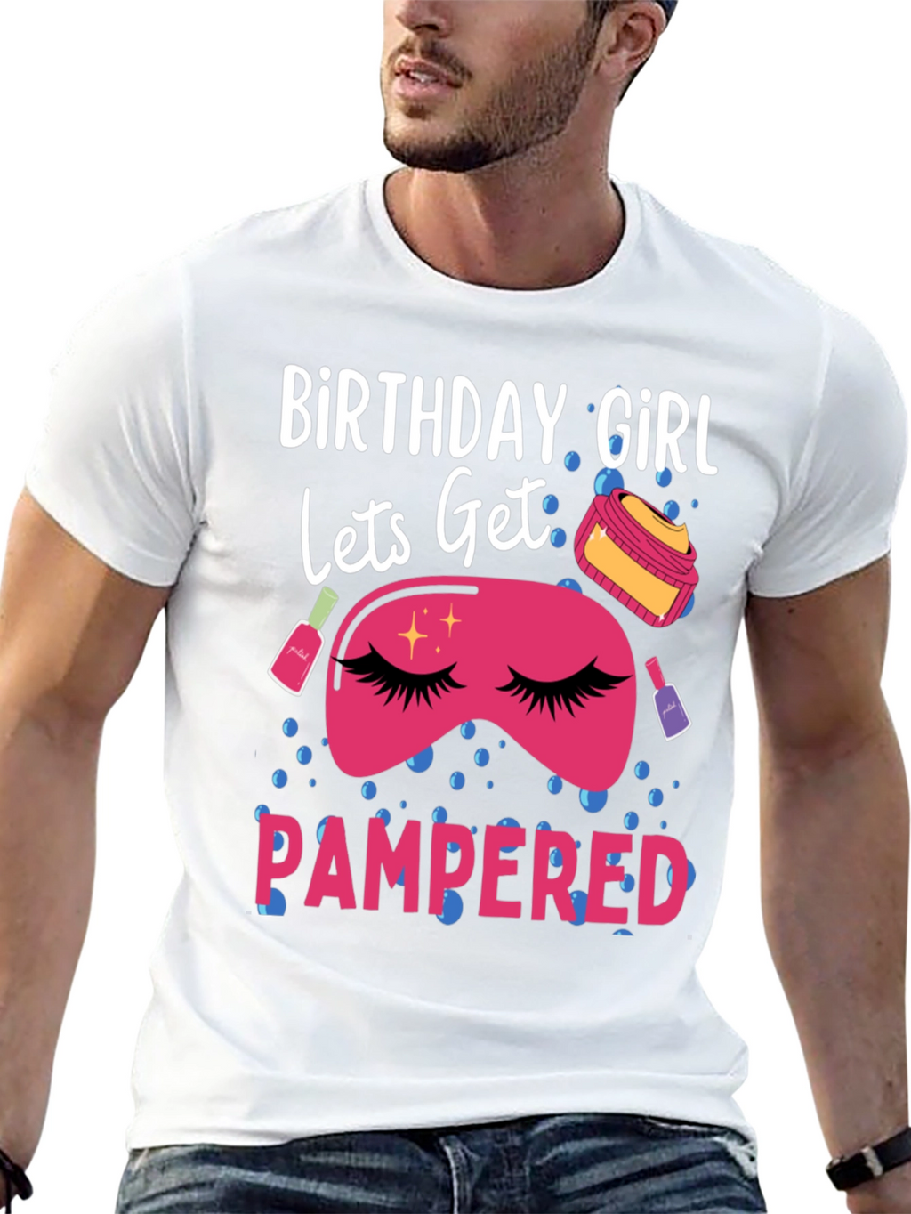 Birthday Girl Pampered T-Shirt - Spa Day Gift