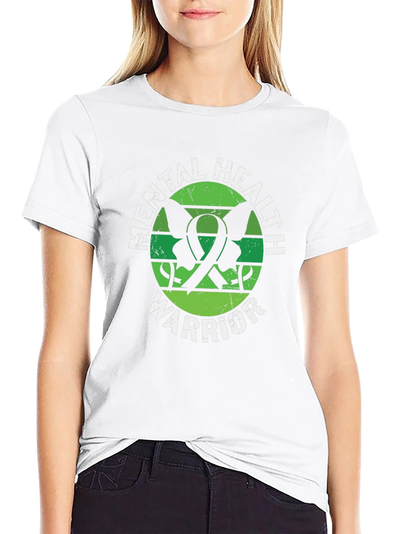 Mental Health Warrior Graphic Tee - Support Awareness
