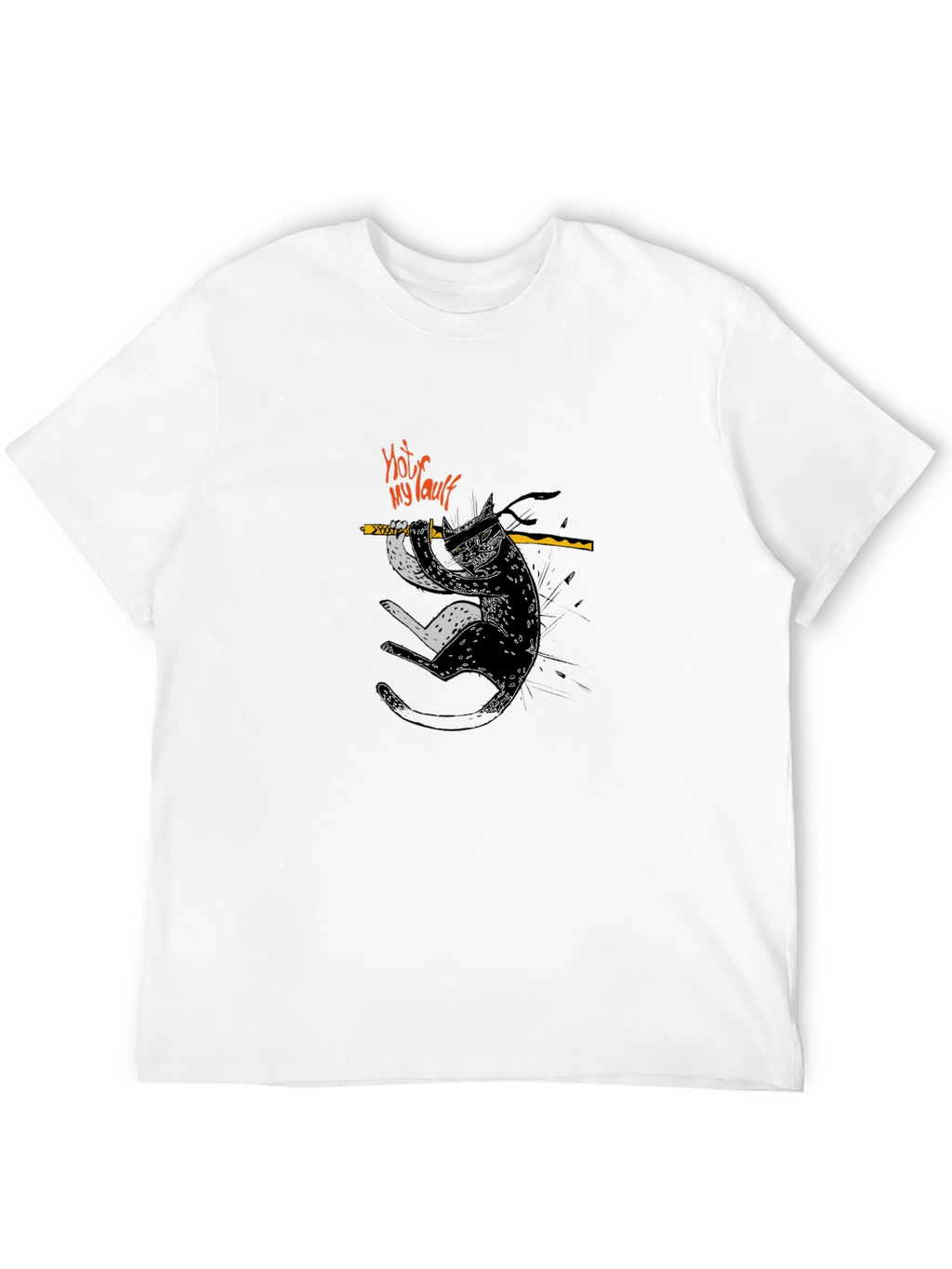 Ninja Cat T-Shirt - Not My Fault Funny Tee