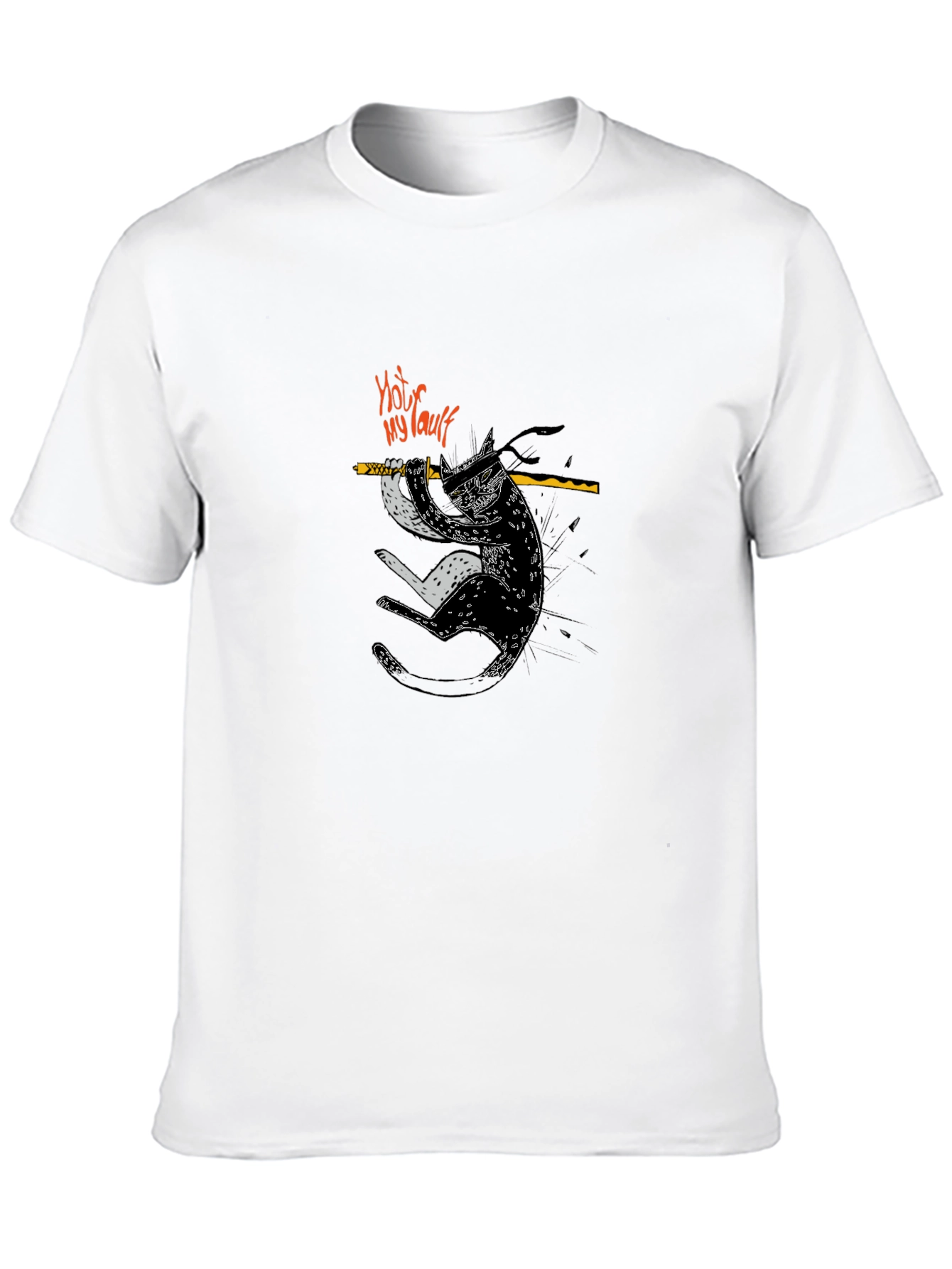 Ninja Cat T-Shirt - Not My Fault Funny Tee