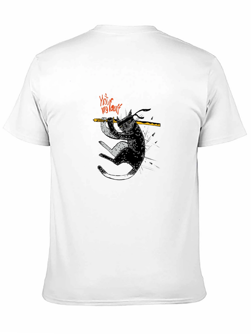 Ninja Cat T-Shirt - Not My Fault Funny Tee
