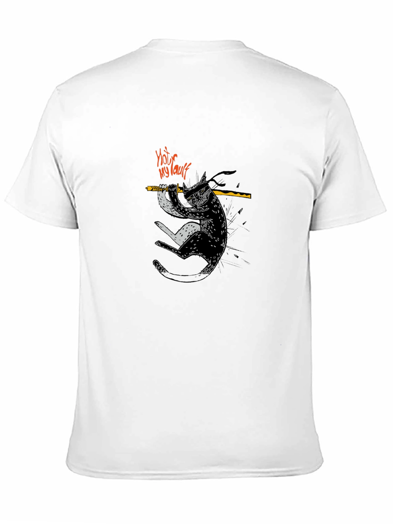 Ninja Cat T-Shirt - Not My Fault Funny Tee