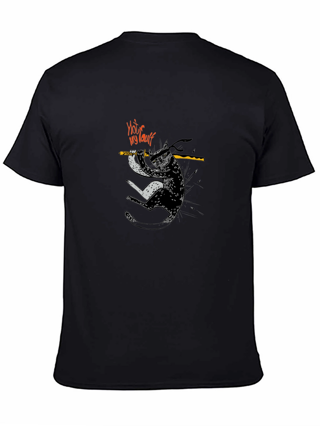 Ninja Cat T-Shirt - Not My Fault Funny Tee