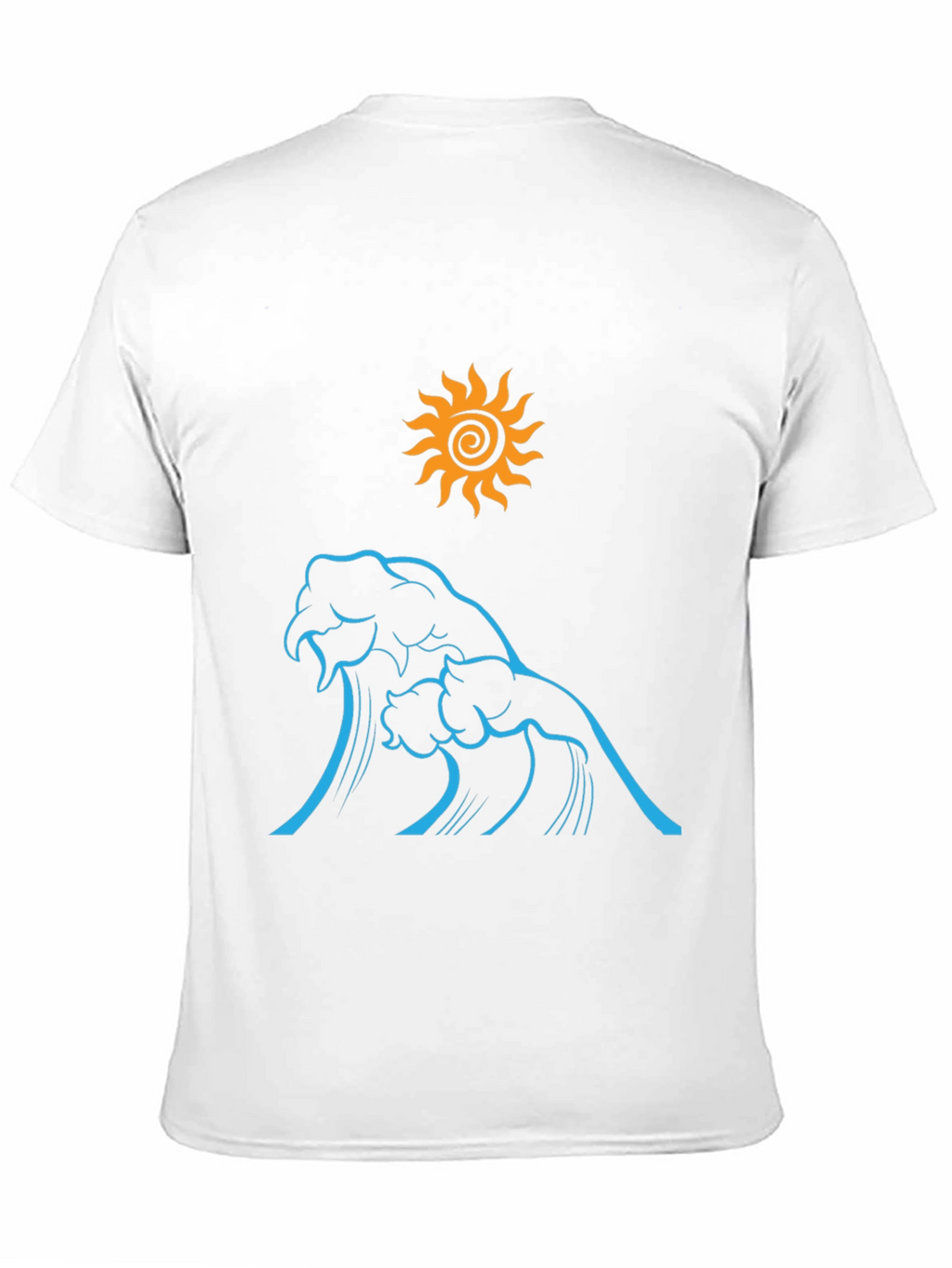 Ocean Wave Sun Graphic Tee - Black