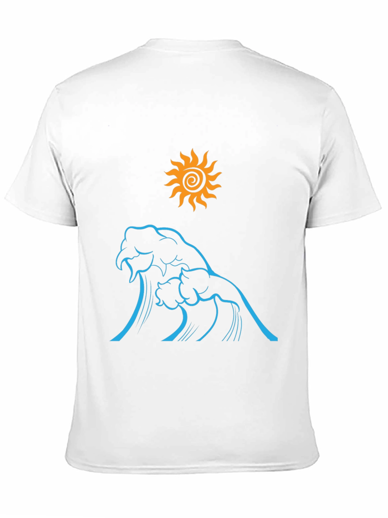 Ocean Wave Sun Graphic Tee - Black