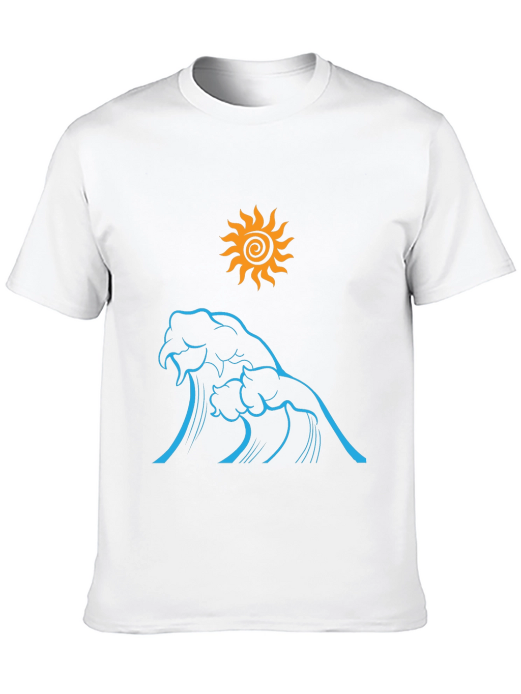 Ocean Wave Sun Graphic Tee - Black