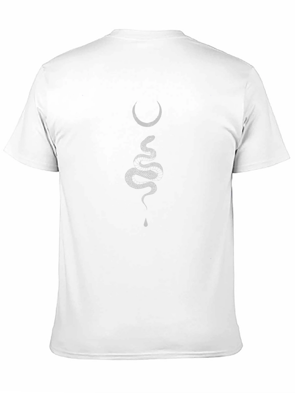 Snake & Moon Graphic Tee - Black