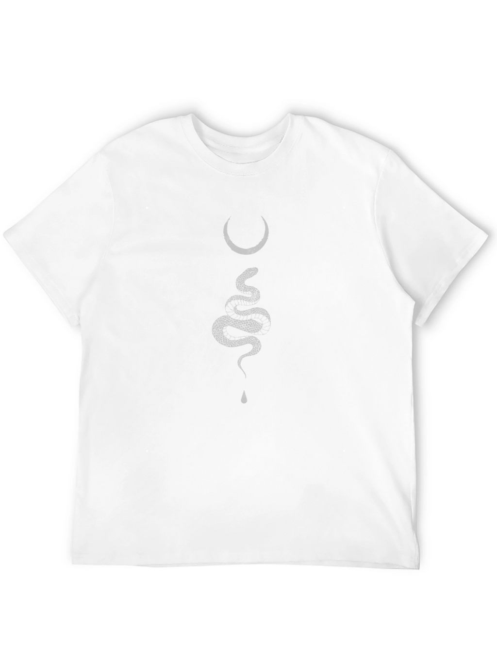 Snake & Moon Graphic Tee - Black
