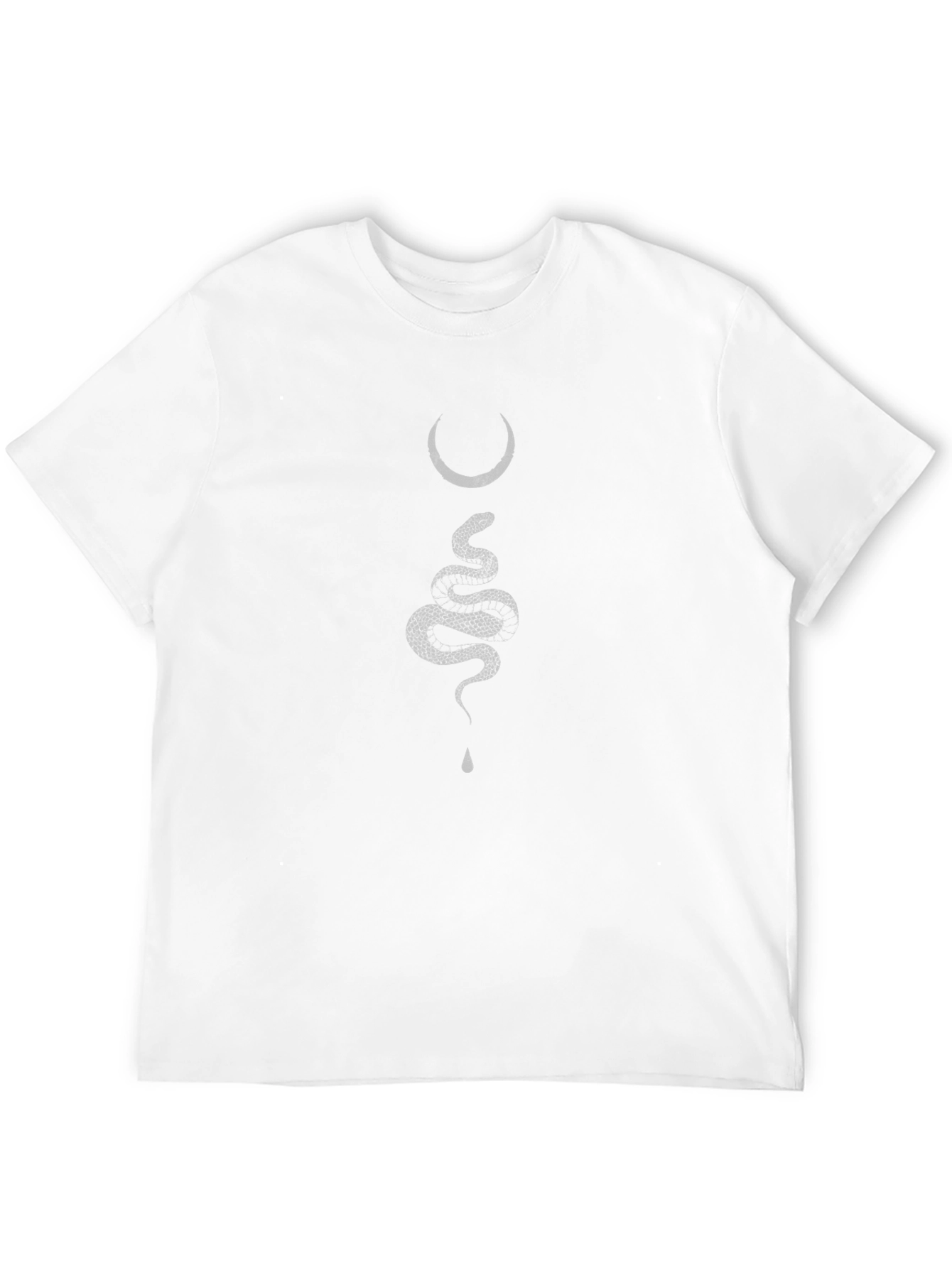Snake & Moon Graphic Tee - Black