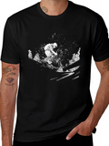 Black Ski T-Shirt: Adventure Ready