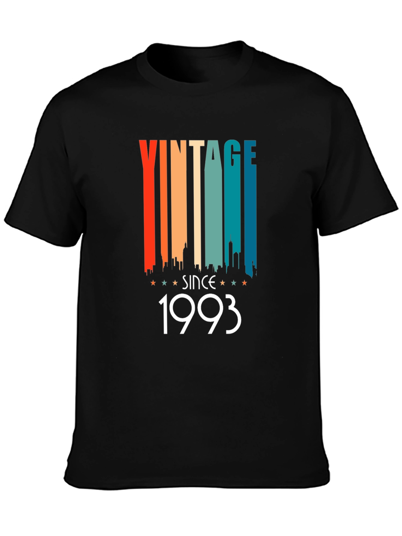 Vintage Since 1993 Black Graphic Tee