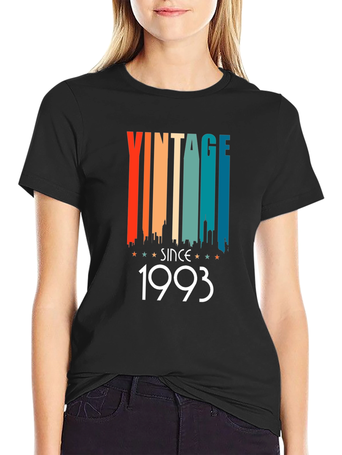 Vintage Since 1993 Black Graphic Tee