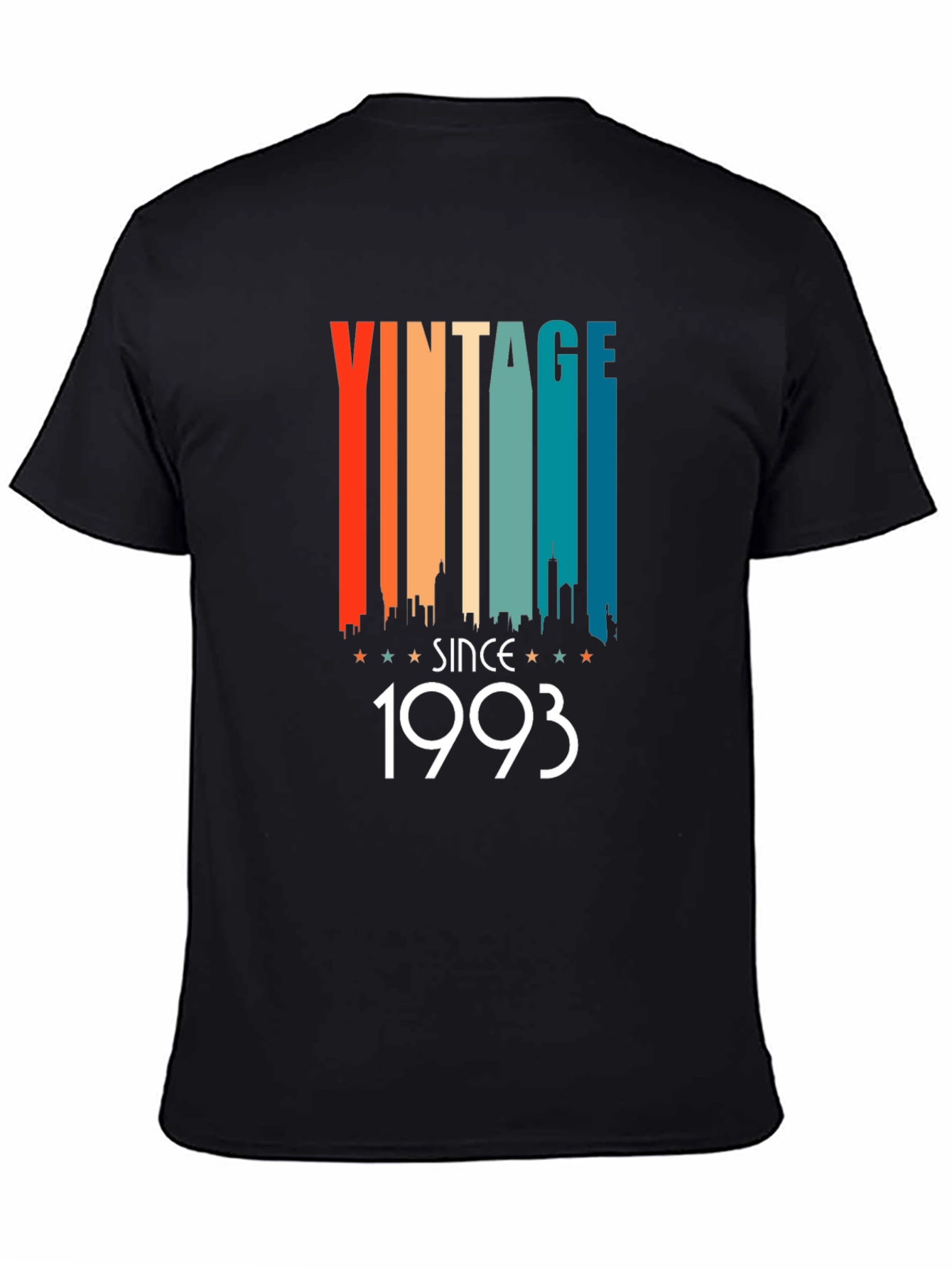 Vintage Since 1993 Black Graphic Tee