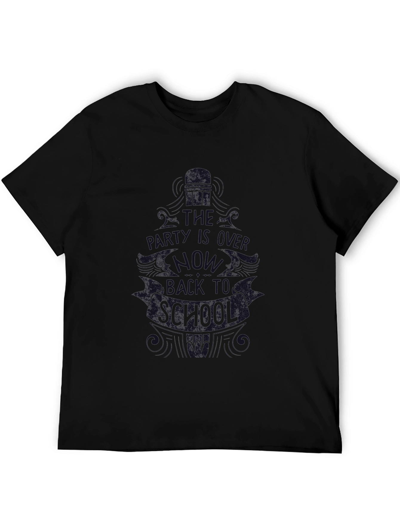 Mens Graphic Print Crew Neck T-Shirt