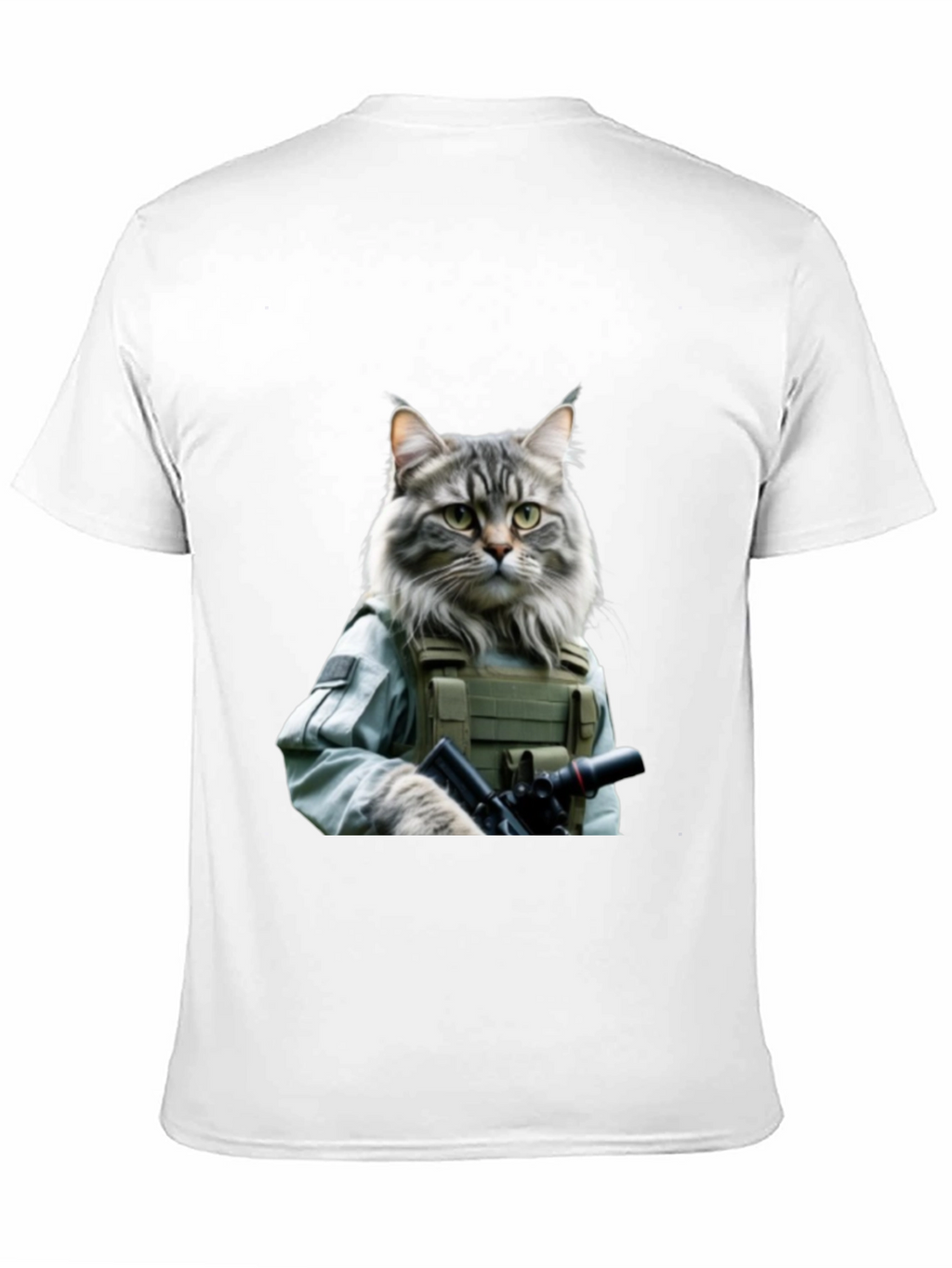 Tactical Cat T-Shirt - Military Style