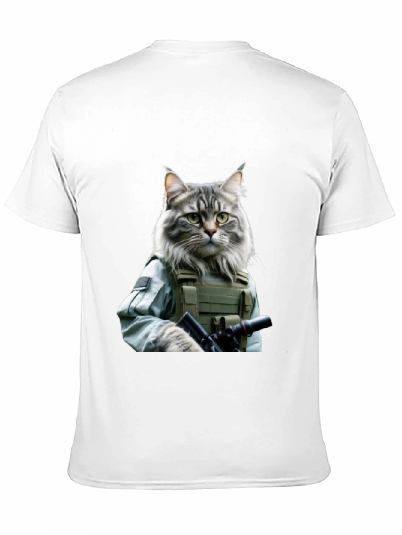 Tactical Cat T-Shirt - Military Style