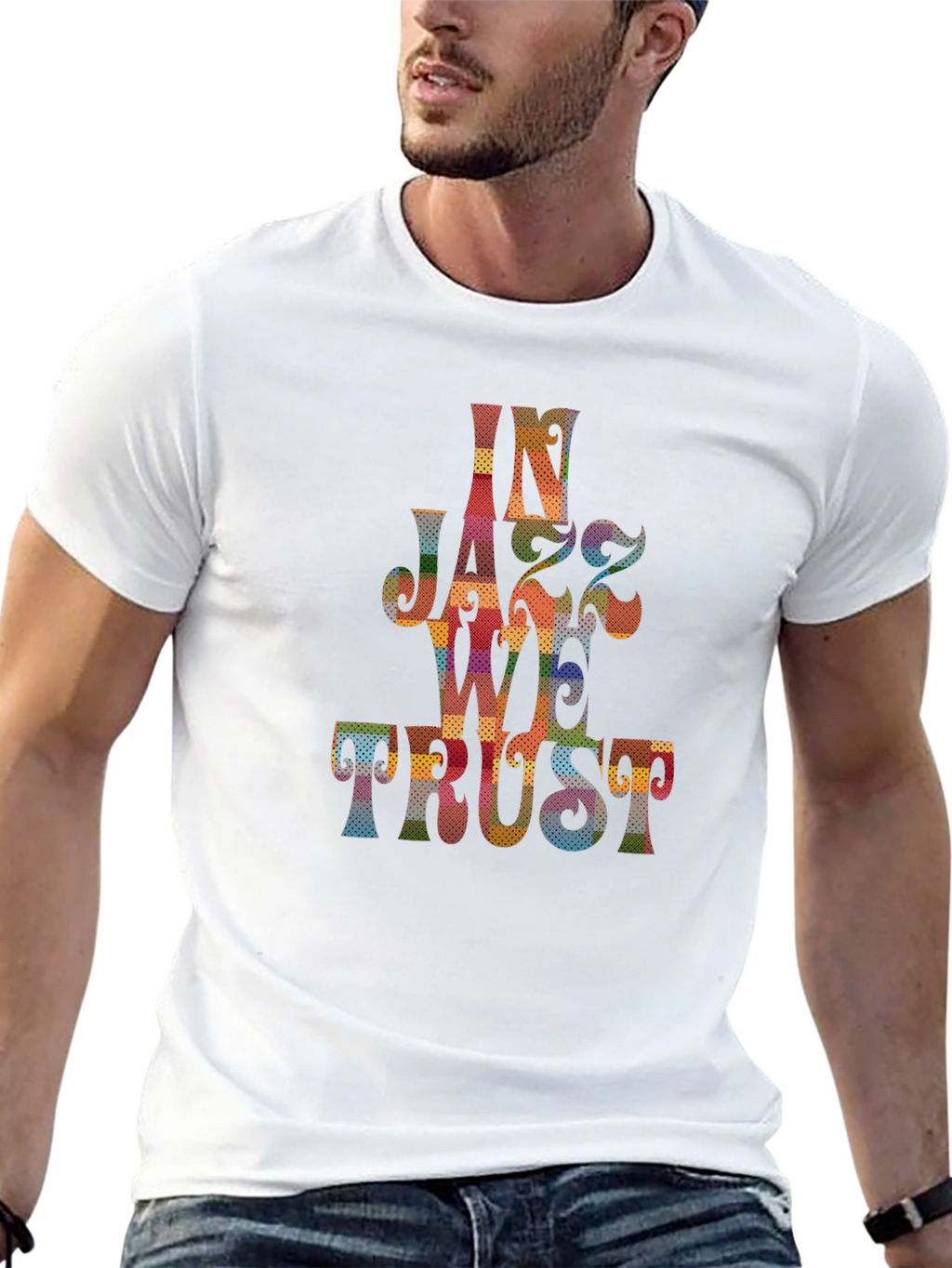 In Jazz We Trust Graphic Tee - Black