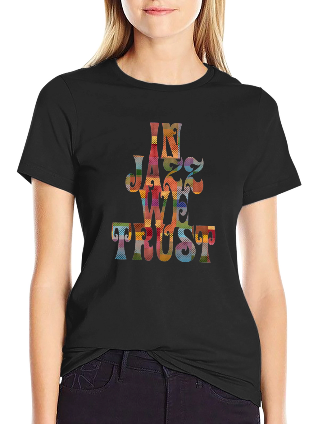 In Jazz We Trust Graphic Tee - Black