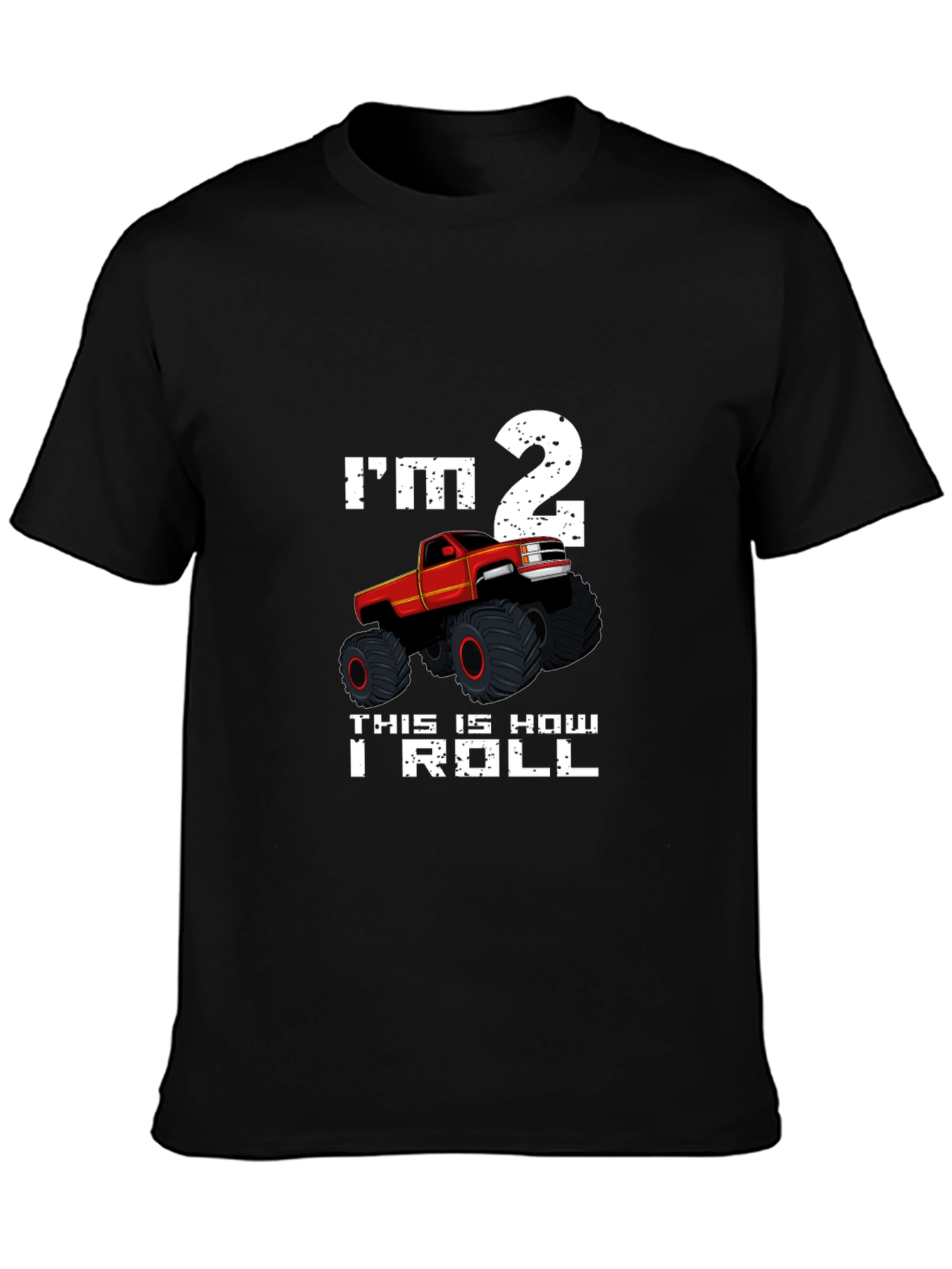 Im 2 Monster Truck T-Shirt Birthday Boy