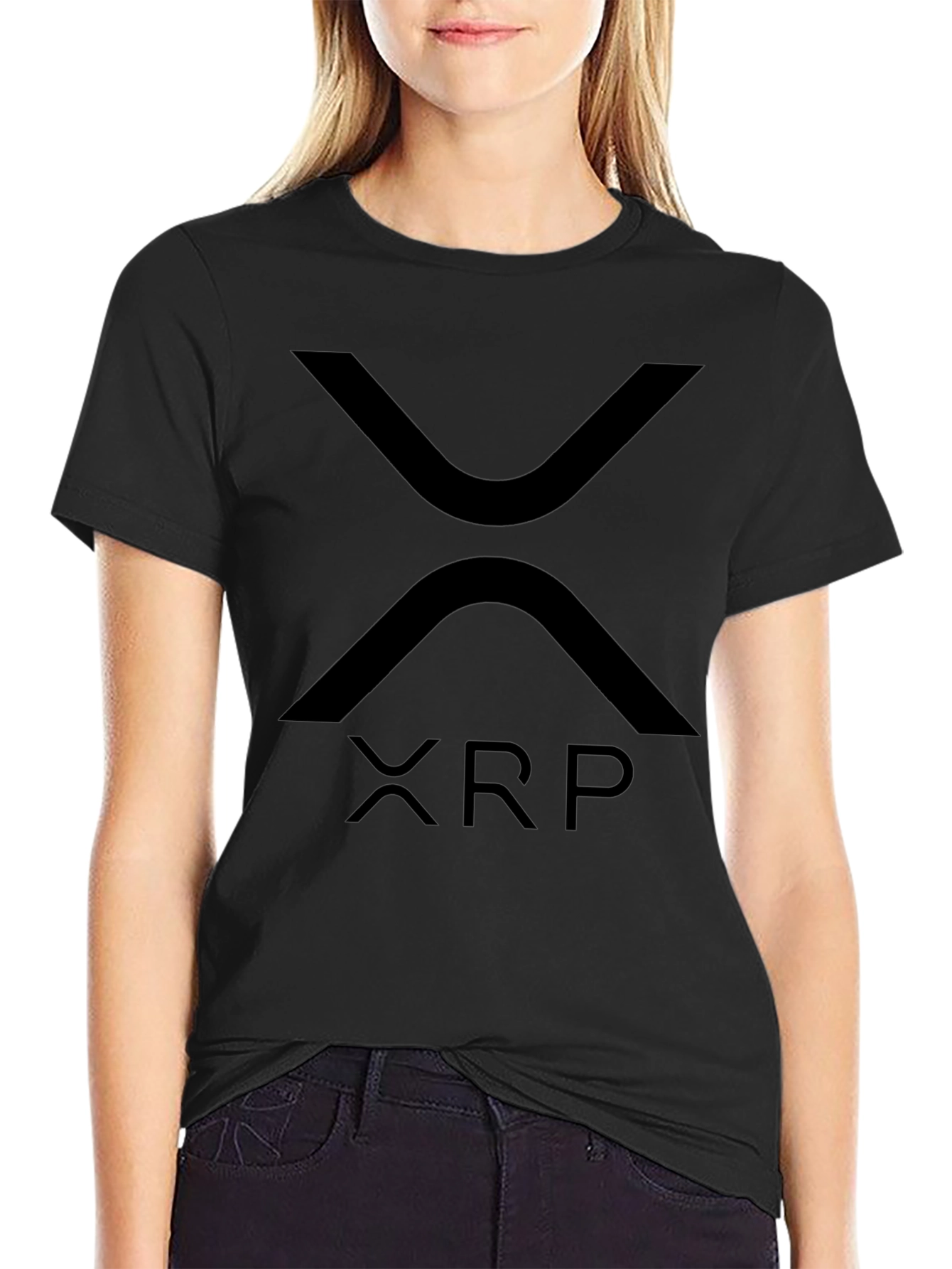 XRP Crypto Black T-Shirt
