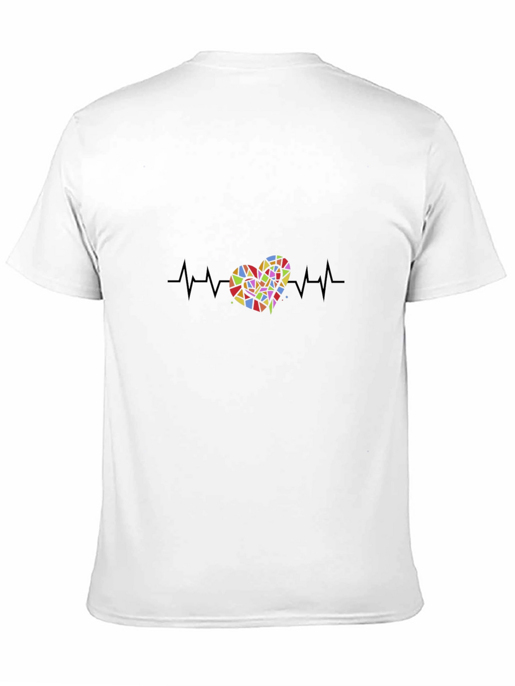 Heartbeat Heart T-Shirt - Black