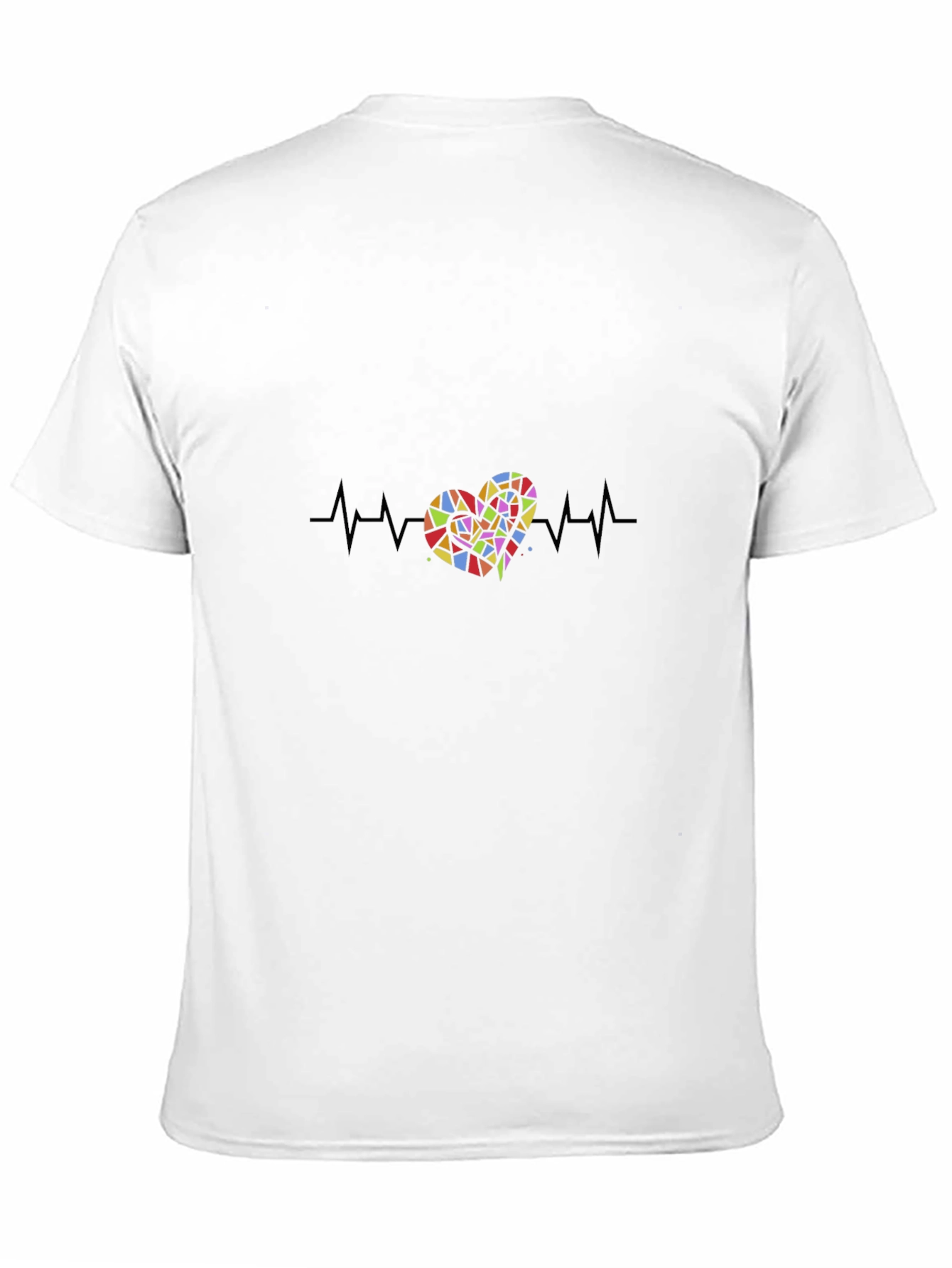 Heartbeat Heart T-Shirt - Black