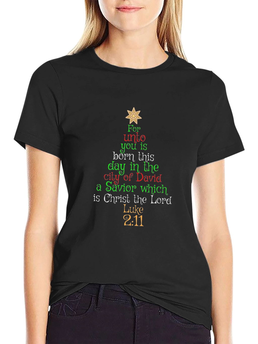 Christmas Scripture T-Shirt - Luke 2:11 - Holiday Tee