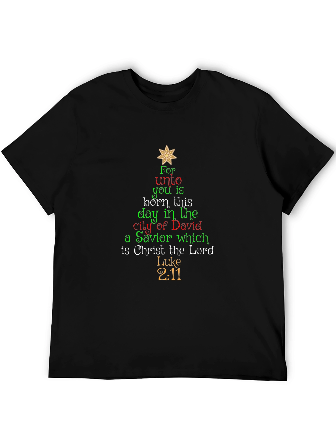 Christmas Scripture T-Shirt - Luke 2:11 - Holiday Tee