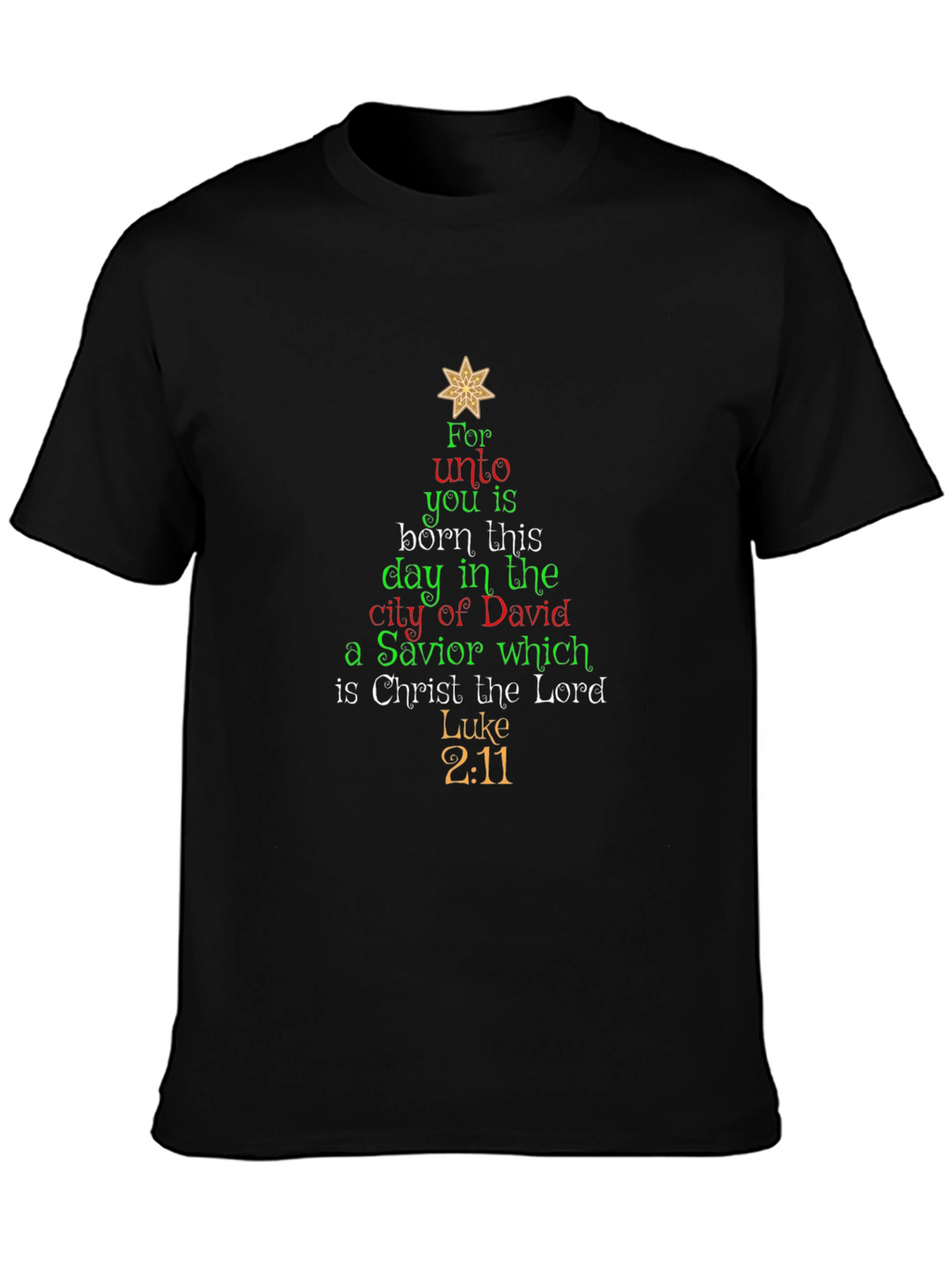 Christmas Scripture T-Shirt - Luke 2:11 - Holiday Tee