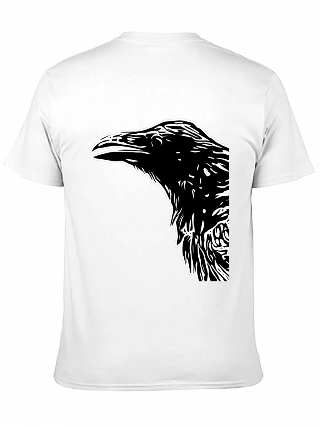 Raven Graphic Tee - Bold Bird Design