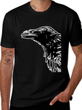 Raven Graphic Tee - Bold Bird Design