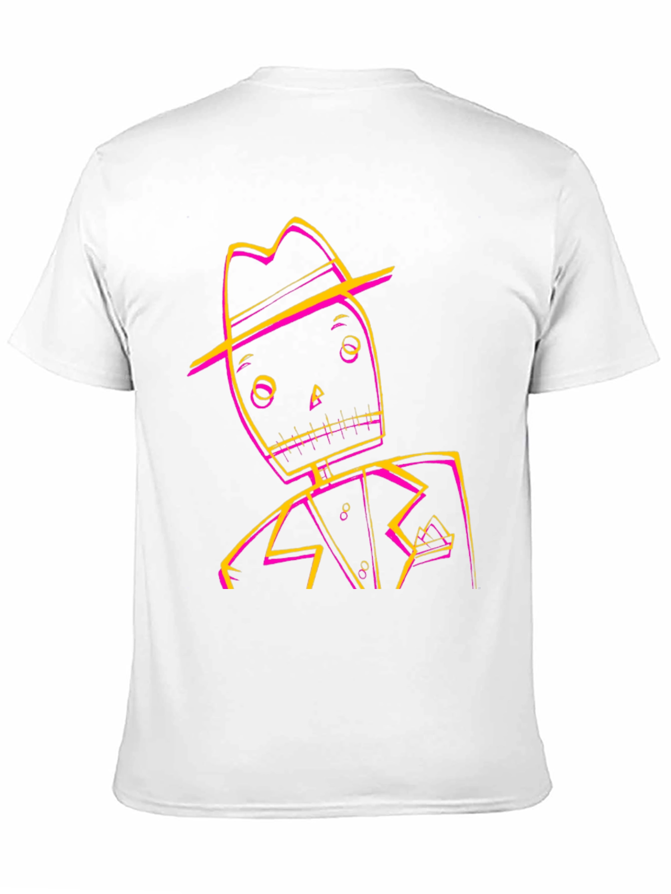 Cool Spooky Skeleton Character Graphic Tee