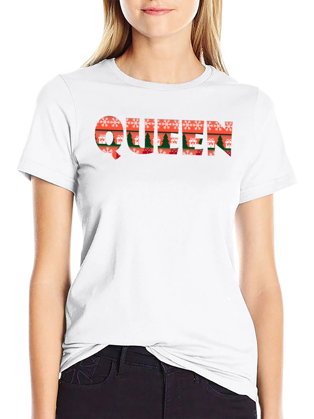 Christmas Queen Graphic Tee Holiday T-Shirt
