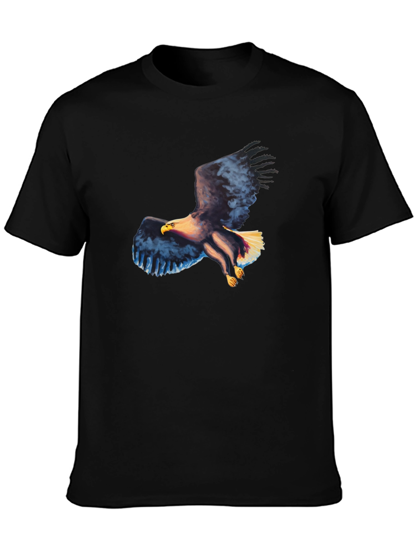 Eagle Graphic Black T-Shirt - Mens Casual Tee