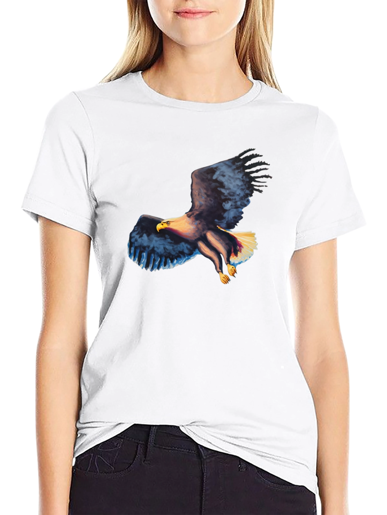 Eagle Graphic Black T-Shirt - Mens Casual Tee