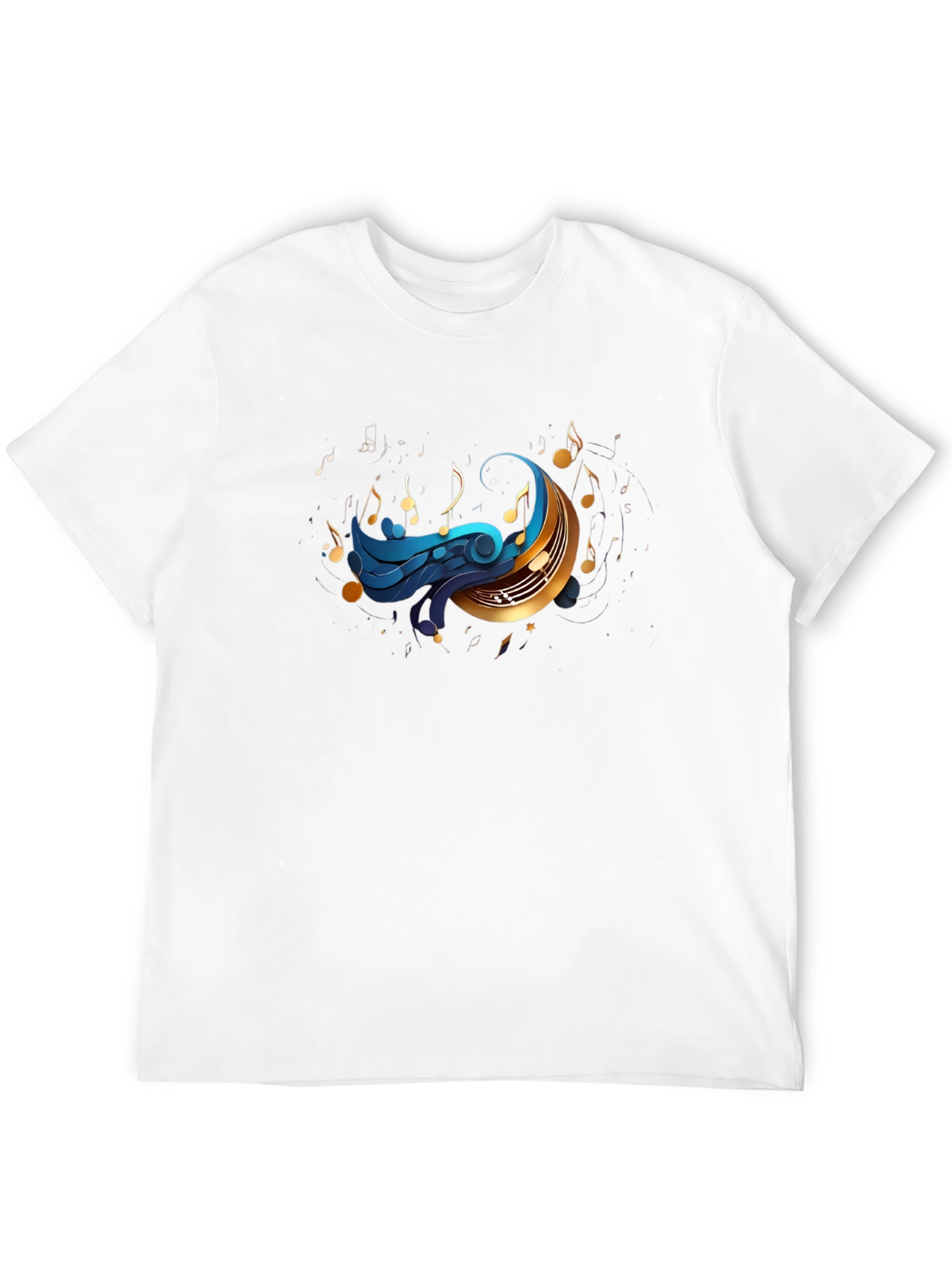 Musical Moon Graphic T-Shirt - Black