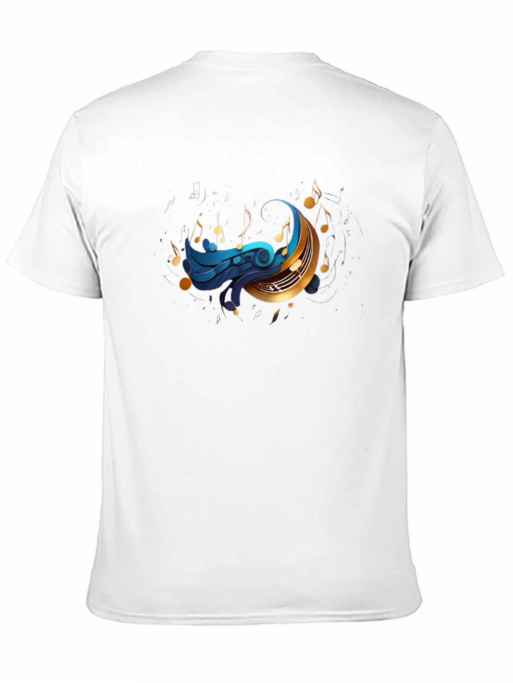 Musical Moon Graphic T-Shirt - Black