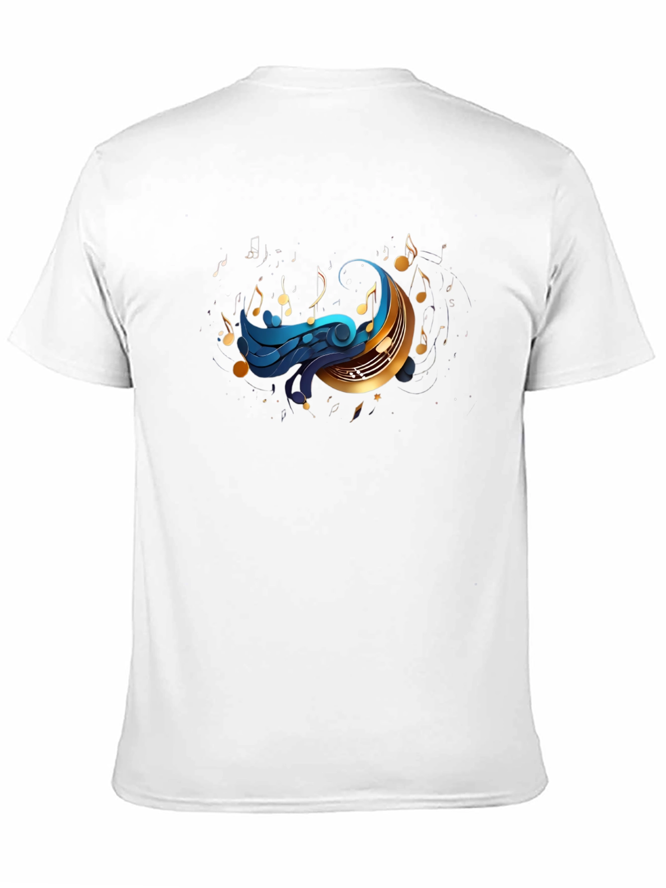 Musical Moon Graphic T-Shirt - Black
