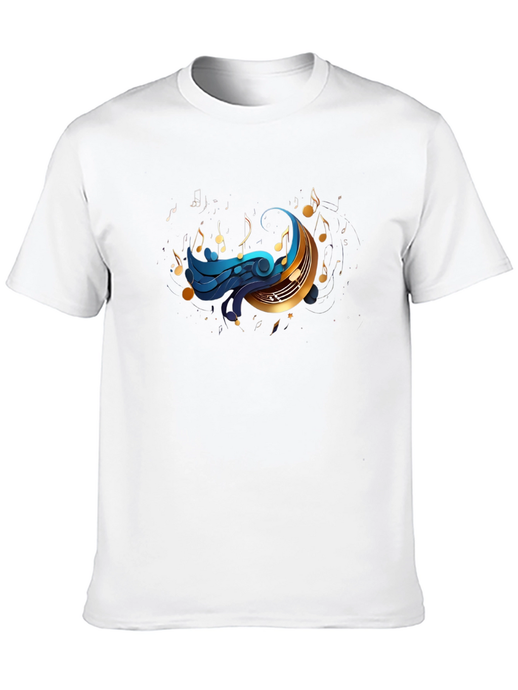 Musical Moon Graphic T-Shirt - Black