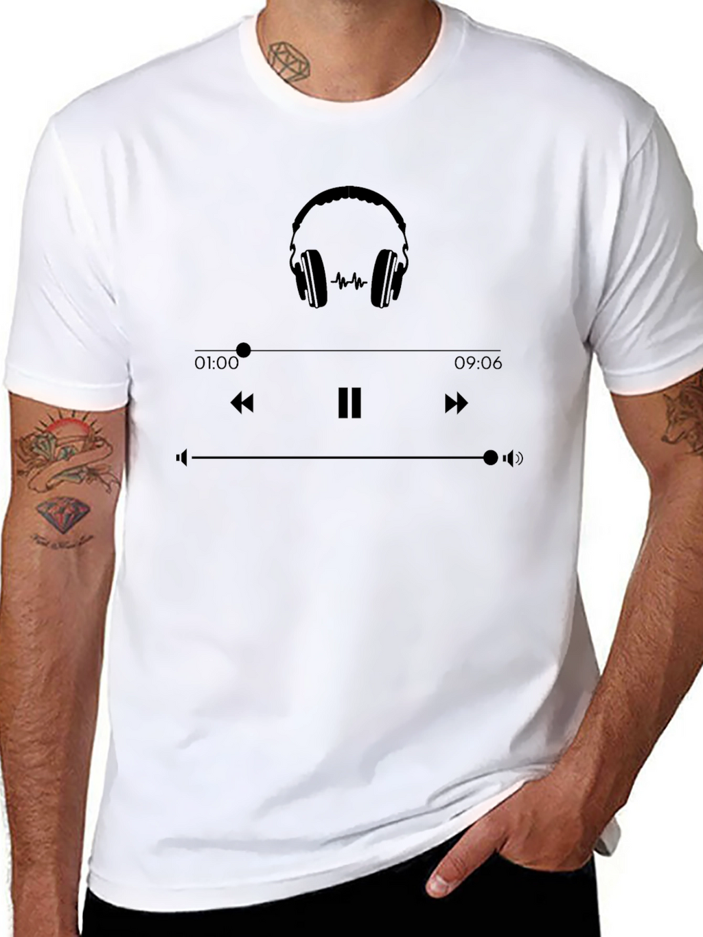 Music Player Graphic T-Shirt