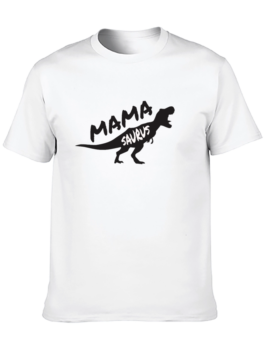 Mama Saurus T-Shirt - Black Dinosaur Tee